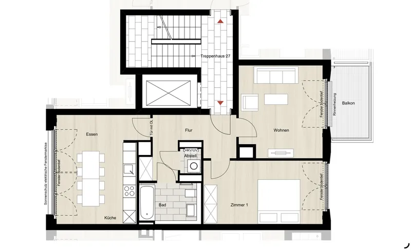 3-Zimmer-Wohnung mit Balkon in Berlin Europacity — photo 1